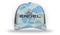 An Engel Saltwater Camo & Charcoal 112 Trucker Cap by Richardson® with Engel Logo on it.