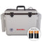 Engel Coolers Original 30 Quart Live Bait Drybox/Cooler with Rod Holders with two batteries and a charger.