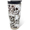 A Engel Coolers White Skull 22oz Halloween Tumbler, perfect for Halloween.