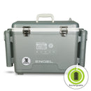 Engel 30Qt Live Bait Pro cooler with a green light on it.