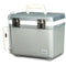 A Engel Coolers 7.5Qt Live bait Pro Cooler with AP3 Rechargeable Aerator & Stainless Hardware with handles on it.