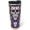A spooky Engel Coolers Day-Of-The-Dead Sugar Skull 22oz Halloween tumbler with a stainless steel vacuum-insulated design.