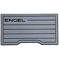 The Engel Coolers UL60 SeaDek® Non-Slip Marine Cooler Topper logo is shown on a gray SeaDek mat, suited for marine environments.