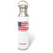 A white, vacuum-insulated Engel Coolers Engel 25oz USA Flag Stainless Steel Vacuum Insulated Water Bottle.