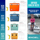Engel Coolers 7.5 Quart Drybox/Cooler sizes.