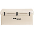 A durable, roto-molded Engel 123 High Performance Hard Cooler and Ice Box - MBG cooler with black handles.