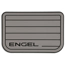 An Engel Coolers SeaDek® Grey Teak Pattern Non-Slip Marine Cooler Topper