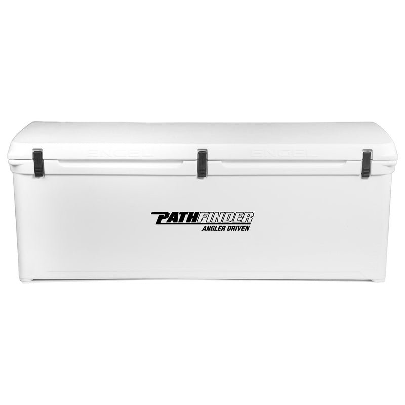 A white Engel 320 High Performance Hard Cooler and Ice Box - MBG on a white background.