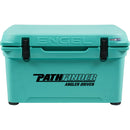 The durable Engel 35 High Performance Hard Cooler and Ice Box in turquoise by Engel Coolers.