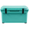 The durable Engel Coolers 35 High Performance Hard Cooler and Ice Box is turquoise with black handles.