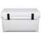 A white Engel 45 High Performance Hard Cooler and Ice Box by Engel Coolers on a white background.