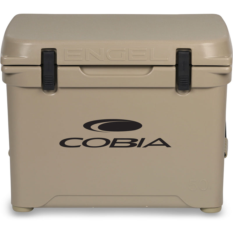 The durable, roto-molded Engel Coolers Cobia cooler is shown on a white background.