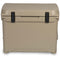 The durable Engel Coolers 50 High Performance Hard Cooler and Ice Box in tan.