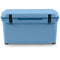 A blue Engel 65 High Performance Hard Cooler and Ice Box with the brand name Engel Coolers on it.