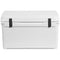 A white Engel 65 High Performance Hard Cooler and Ice Box on a white background by Engel Coolers.