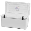 A white Engel 80 High Performance Hard Cooler and Ice Box on a white background.