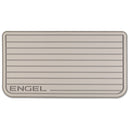 Engel Coolers SeaDek® Grey Teak Pattern Non-Slip Marine Cooler Topper - beige, ideal for marine environments.