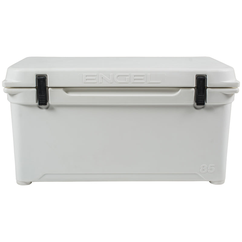 A durable, Engel Coolers Engel 85 High Performance Hard Cooler and Ice Box on a white background.