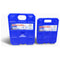 Two blue plastic containers with non-toxic Engel Coolers Engel 5°F / -15°C Freezer Packs in them.