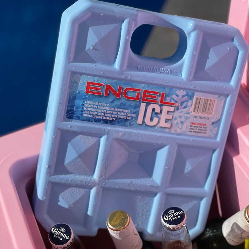 Engel Coolers reusable ice cooler with Engel 32°F / 0°C Cooler Packs.