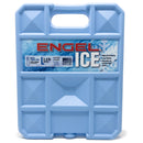 Encel Ice in a reusable, non-toxic blue case. 
Replace with:
Engel 32°F / 0°C Cooler Packs in an Engel Coolers reusable, non-toxic blue case.