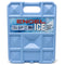 Encel Ice in a reusable, non-toxic blue case. 
Replace with:
Engel 32°F / 0°C Cooler Packs in an Engel Coolers reusable, non-toxic blue case.