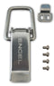 A Engel Coolers High Performance Hard Cooler Stainless Steel Latch (Single Latch) with a screw and a bolt.