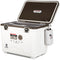 An Engel Coolers Original 19 Quart Live Bait Drybox/Cooler with a brown lid.