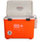 An insulated, orange Engel Coolers Original 19 Quart Live Bait Drybox/Cooler on a white background.