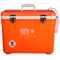 An Original 30 Quart Live Bait Drybox/Cooler insulated cooler with a handle on it.
