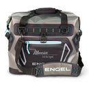 A HD20 Heavy-Duty Soft Sided Cooler Bag by Engel Coolers with insulated straps and a strap with welded seams.