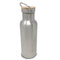 A Engel 17oz Stainless Steel Vacuum Insulated Water Bottle with a wooden lid.
