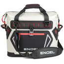 The Engel Coolers HD20 Heavy-Duty Soft Sided Cooler Bag is white and black with welded seams.