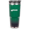 A green and black vacuum-insulated 22oz Hewes Tumbler with the word Engel on it.