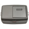A portable grey Engel Coolers MD14 Top Opening 12V DC Only Fridge-Freezer with a lid.
