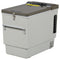 A grey Engel Coolers MT27 Top Opening 12/24V DC - 110/120V AC fridge-freezer with a yellow handle.