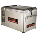 The Engel MT45 Platinum Series Top Opening 12/24V DC - 110/120V AC Fridge-Freezer by Engel Coolers is shown on a white background.