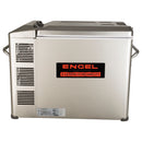 The Engel MT45 Combination Platinum Series Top Opening 12/24V DC -110/120V AC Fridge-Freezer by Engel Coolers is shown on a white background.