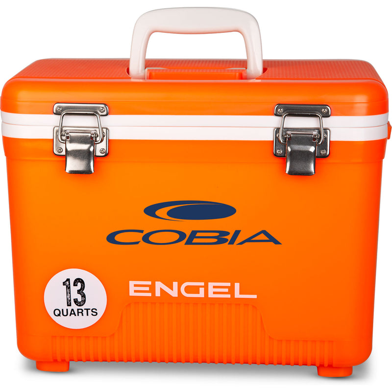A leak-proof Engel Coolers 13 Quart Drybox/Cooler on a white background.