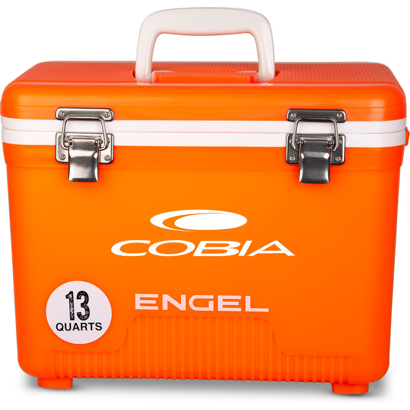 Cobia Engel leak-proof orange cooler.

Replace with:
Engel 13 Quart Drybox/Cooler - MBG by Engel Coolers.