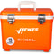 Hewes Engel Engel 13 qt leak-proof orange cooler.