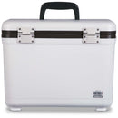 A Engel 13 Quart Drybox/Cooler with handles on a white background.