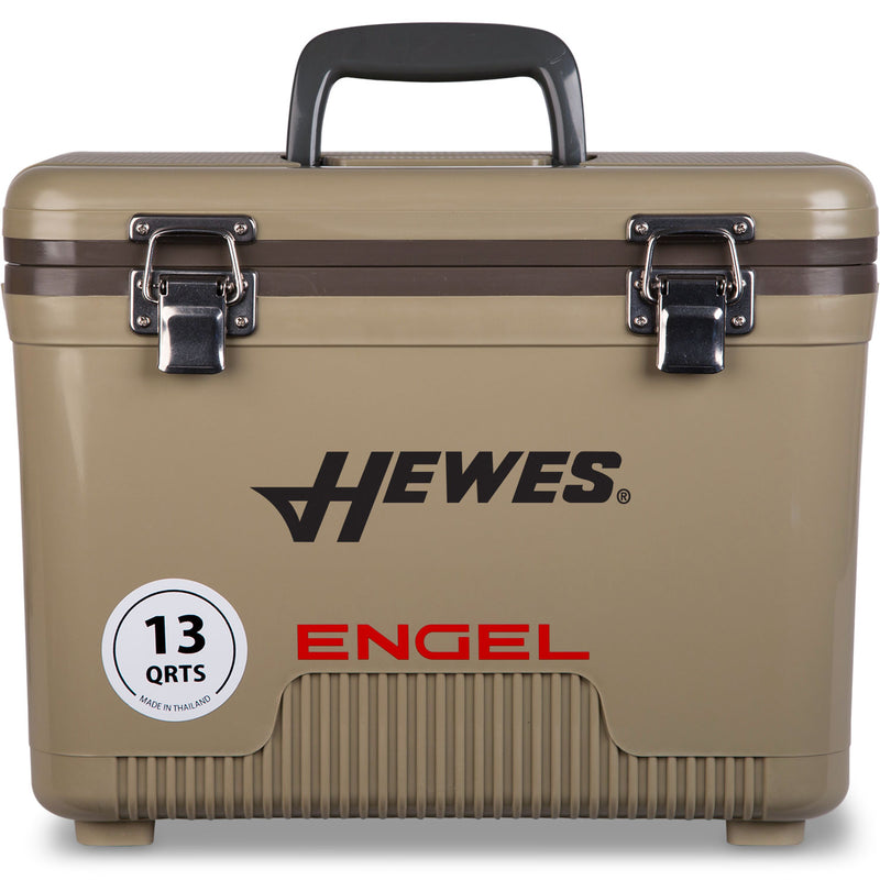 Hewes Engel leak-proof cooler.
Product Name: Engel 13 Quart Drybox/Cooler - MBG
Brand Name: Engel Coolers