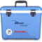 A blue, leak-proof Engel Coolers 19 Quart Drybox/Cooler - MBG perfect for any outdoor adventure.