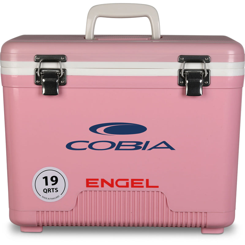 Engel 19 Quart Drybox/Cooler in pink.