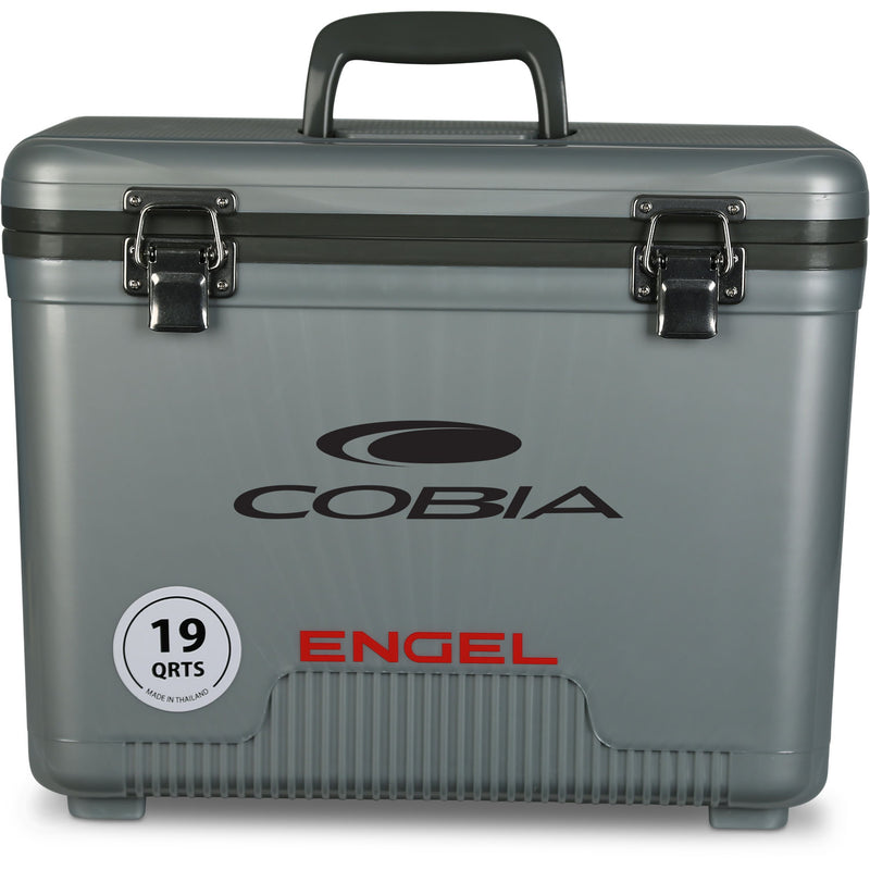 The leak-proof Engel 19 Quart Drybox/Cooler - MBG is shown on a white background by Engel Coolers.