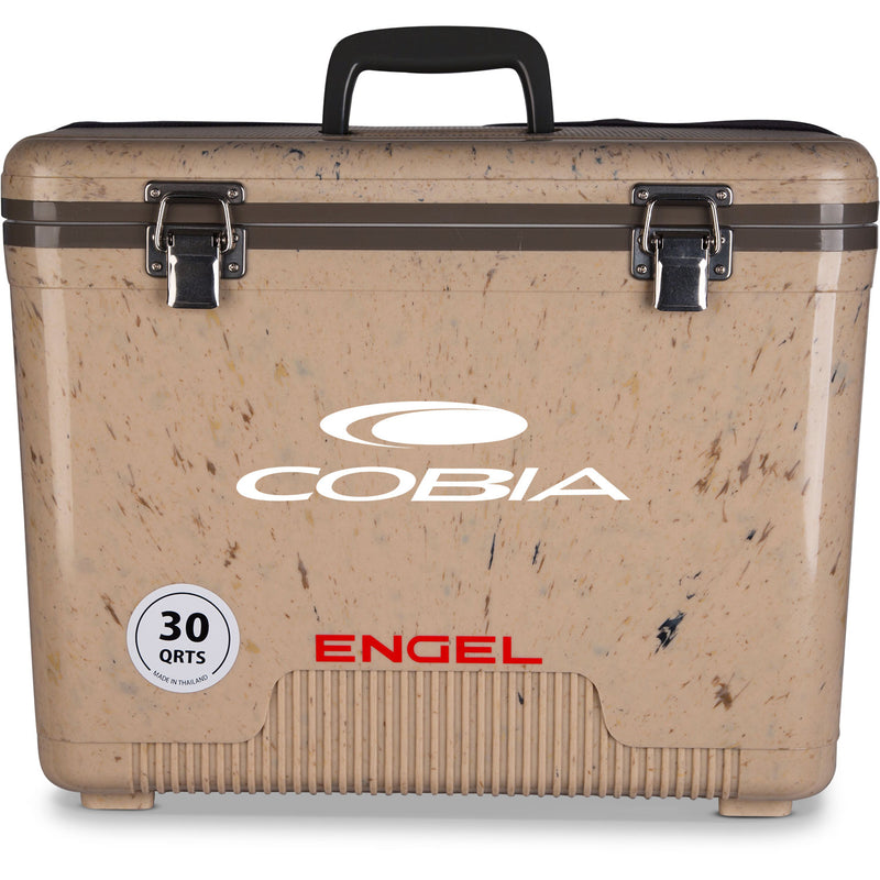 The leak-proof Engel 30 Quart Drybox/Cooler - MBG is shown on a white background.