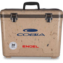 The leak-proof Engel 30 Quart Drybox/Cooler - MBG cooler is shown on a white background.