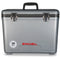 A grey Engel Coolers 30 Quart Drybox/Cooler with a black handle.