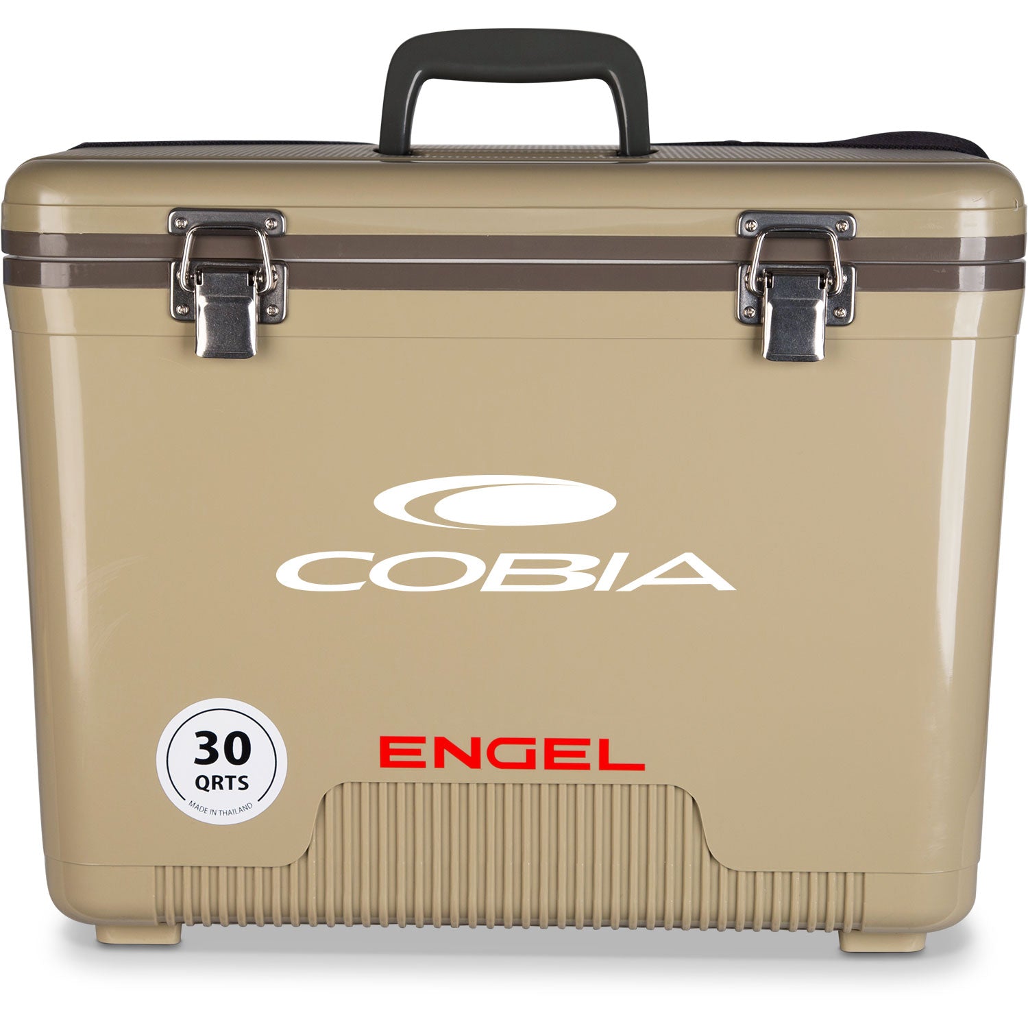 The Engel 30 Quart Drybox/Cooler - MBG is tan.
